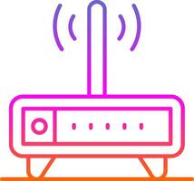 Modem Line Gradient Icon vector