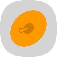 Cymbals Flat Curve Icon vector