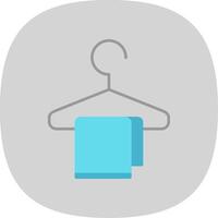 Changing Room Flat Curve Icon vector