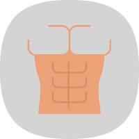 Six Pack Flat Curve Icon vector