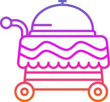 Cart Line Gradient Icon vector