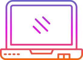 Laptop Line Gradient Icon vector