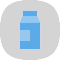 Milk Flat Curve Icon vector