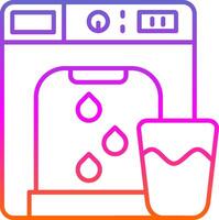 Dispenser Line Gradient Icon vector