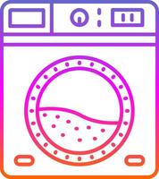 Laundry Line Gradient Icon vector