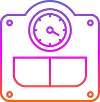 Weight Line Gradient Icon vector