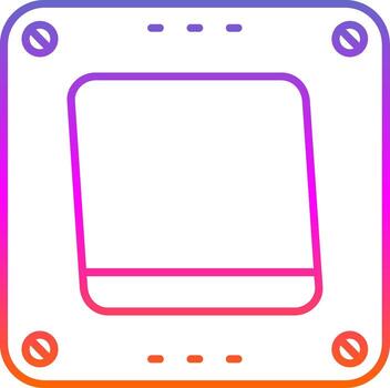 Swtich Line Gradient Icon vector