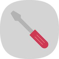 Screwdriver Flat Curve Icon vector