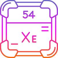 Xenon Line Gradient Icon vector