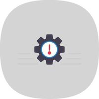 Risk Management Flat Curve Icon vector