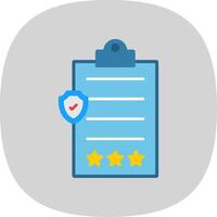 Compliant Flat Curve Icon vector