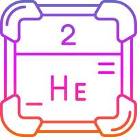 Helium Line Gradient Icon vector