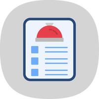 Menu Flat Curve Icon vector