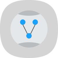 Share Option Flat Curve Icon vector