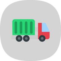 Container Flat Curve Icon vector