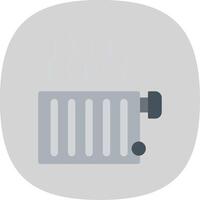 Radiator Flat Curve Icon vector