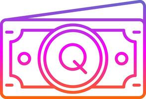 Quetzal Line Gradient Icon vector