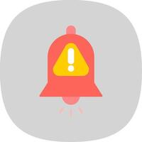 Interruption Flat Curve Icon vector