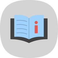 Book Flat Curve Icon vector