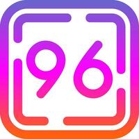 Ninety Six Line Gradient Icon vector