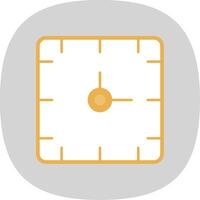 Clock Flat Curve Icon vector