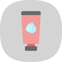 Body Lotion Flat Curve Icon vector