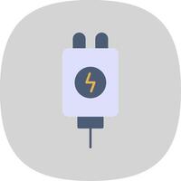 Adapter Flat Curve Icon vector