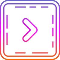 Chevron Line Gradient Icon vector