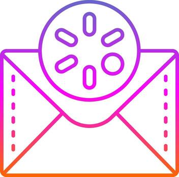 Loading Line Gradient Icon vector