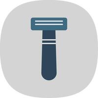 Shaving Razor Flat Curve Icon vector