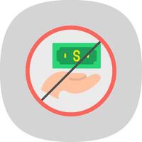 Stop Corruption Flat Curve Icon vector