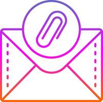 Clipper Line Gradient Icon vector