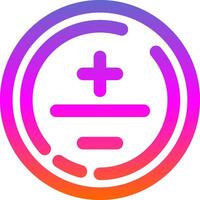 Mathematical symbol Line Gradient Icon vector