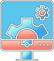 Computer Settings Vector Icon