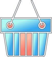 Shopping Basket Vector Icon