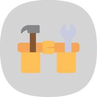 Work Belt Flat Curve Icon vector