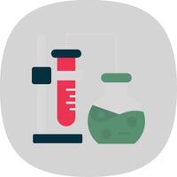 Experiment Flat Curve Icon vector