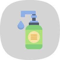 Hand Soap Flat Curve Icon vector