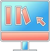 Online Book purchase Vector Icon