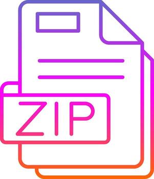 icono de gradiente de tirolesa vector