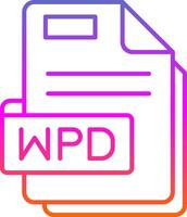 Wpd Line Gradient Icon vector