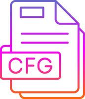 Cfg Line Gradient Icon vector