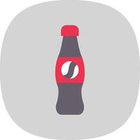 Cola Flat Curve Icon vector