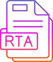 Rta Line Gradient Icon vector