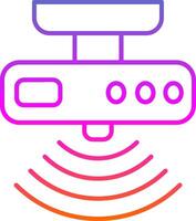 Motion sensor Line Gradient Icon vector