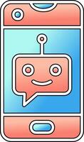 icono de vector de chatbot