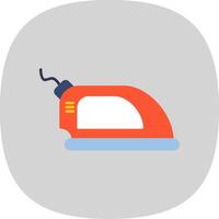 Iron Flat Curve Icon vector