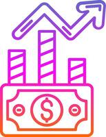 Stock Line Gradient Icon vector