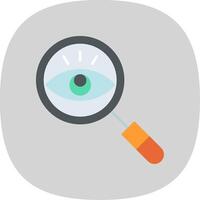 Observation Flat Curve Icon vector