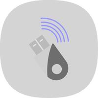 Usb Modem Flat Curve Icon vector